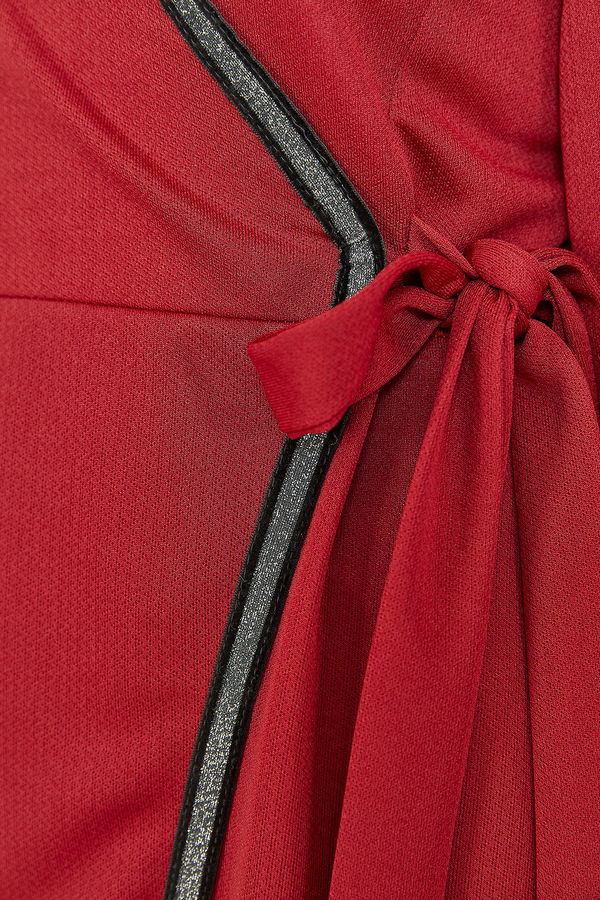 Düz Bisiklet Yaka Kadın Bordo TUNIK PANTOLON - 3682 BORDO