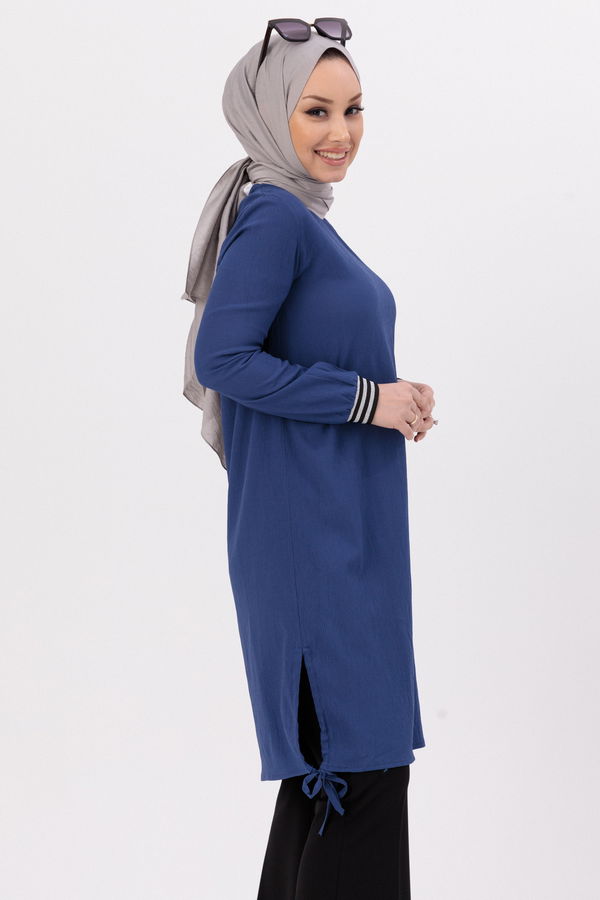 Düz Orta Kadın Petrol TUNIK PANTOLON - 3705 PETROL