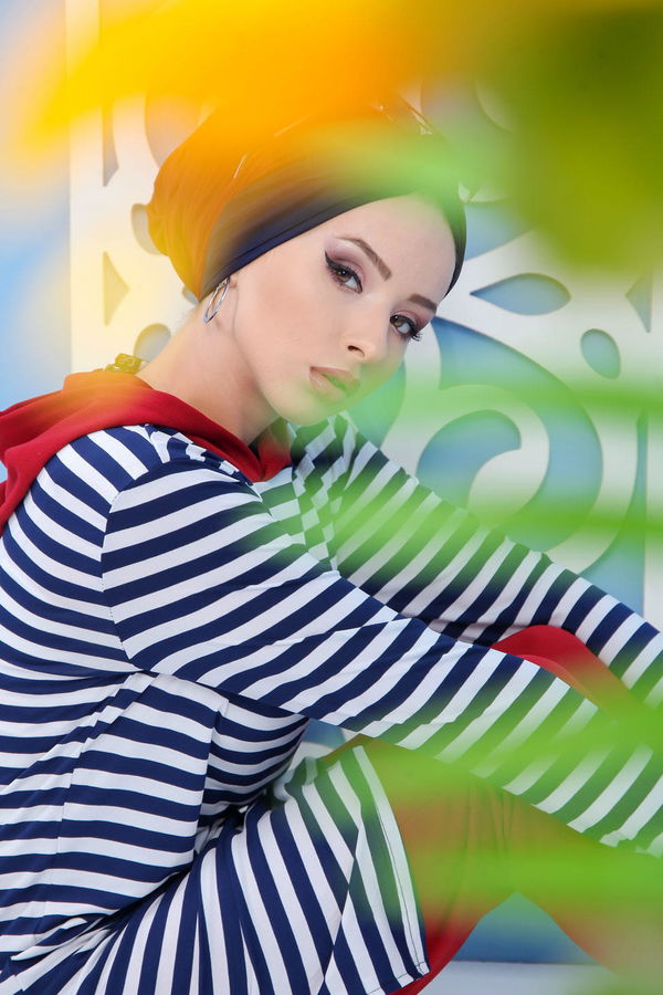 Düz Orta Kadın Bordo Tunik Pantolon Takım Siyah Saks  - 7628