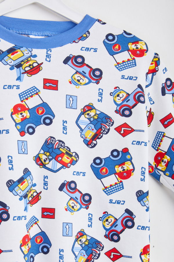 Erkek Çocuk Mavi Pijama Takımı - 24295