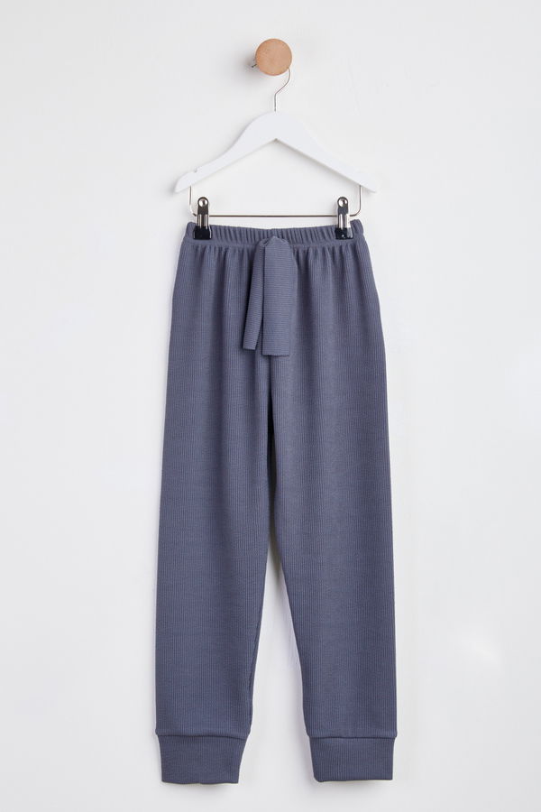 Kız Çocuk Antrasit Pijama Altı - 24283