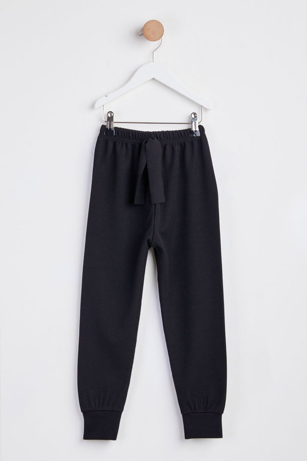 Kız Çocuk Siyah Pijama Altı - 24283