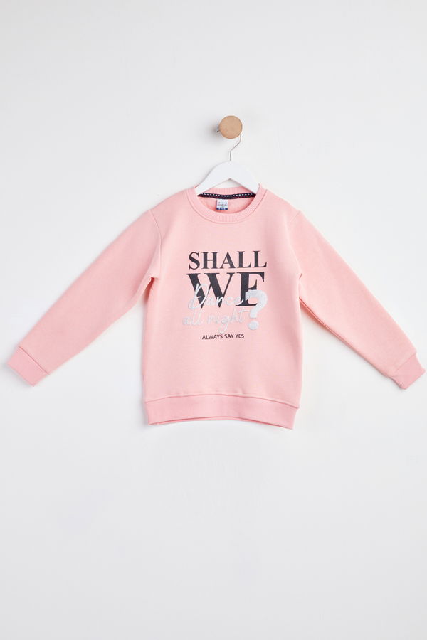 Kız Çocuk Pembe Sweat - 23835 PEMBE