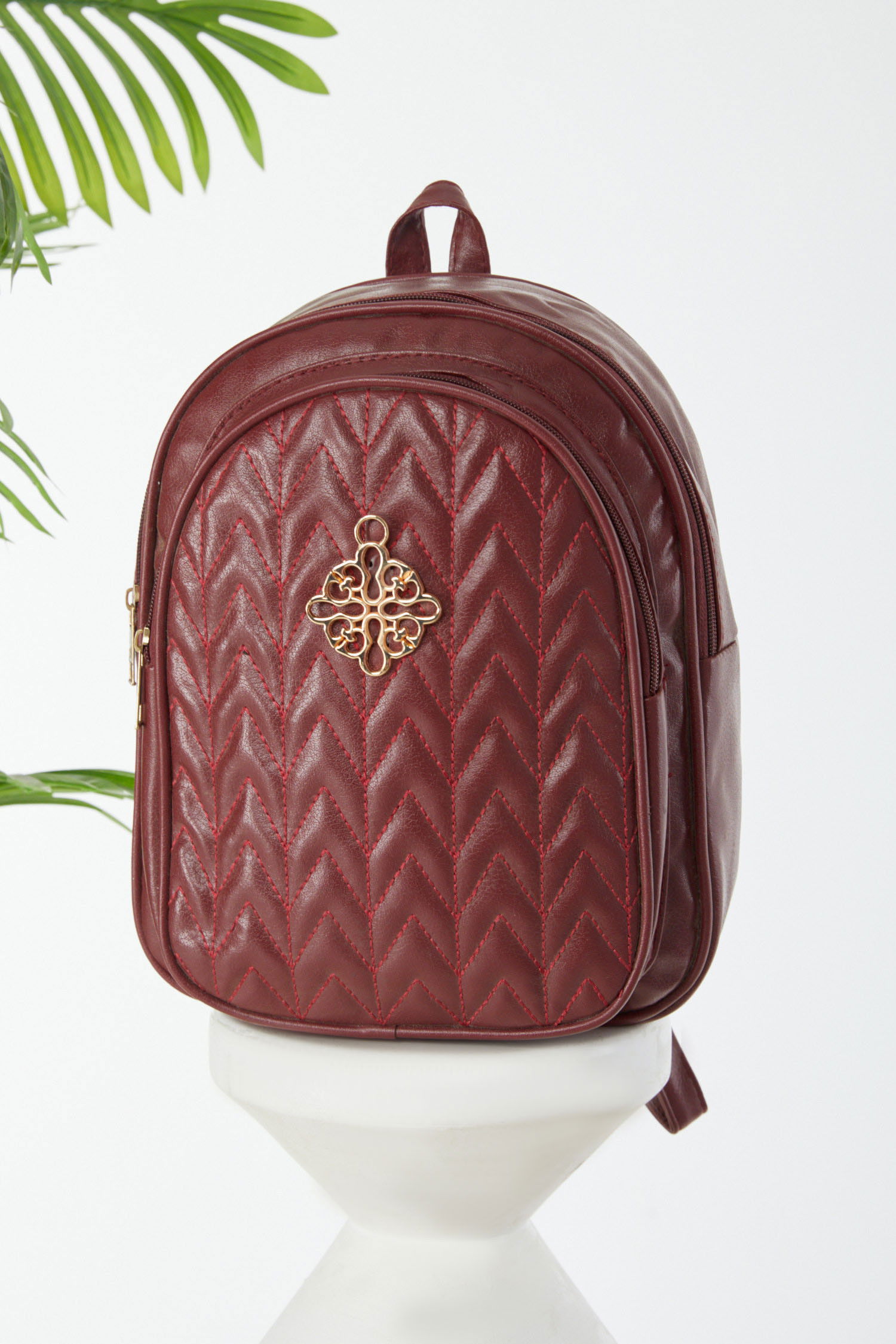 Kadın Bordo Sırt Çantası  - 24440 BORDO