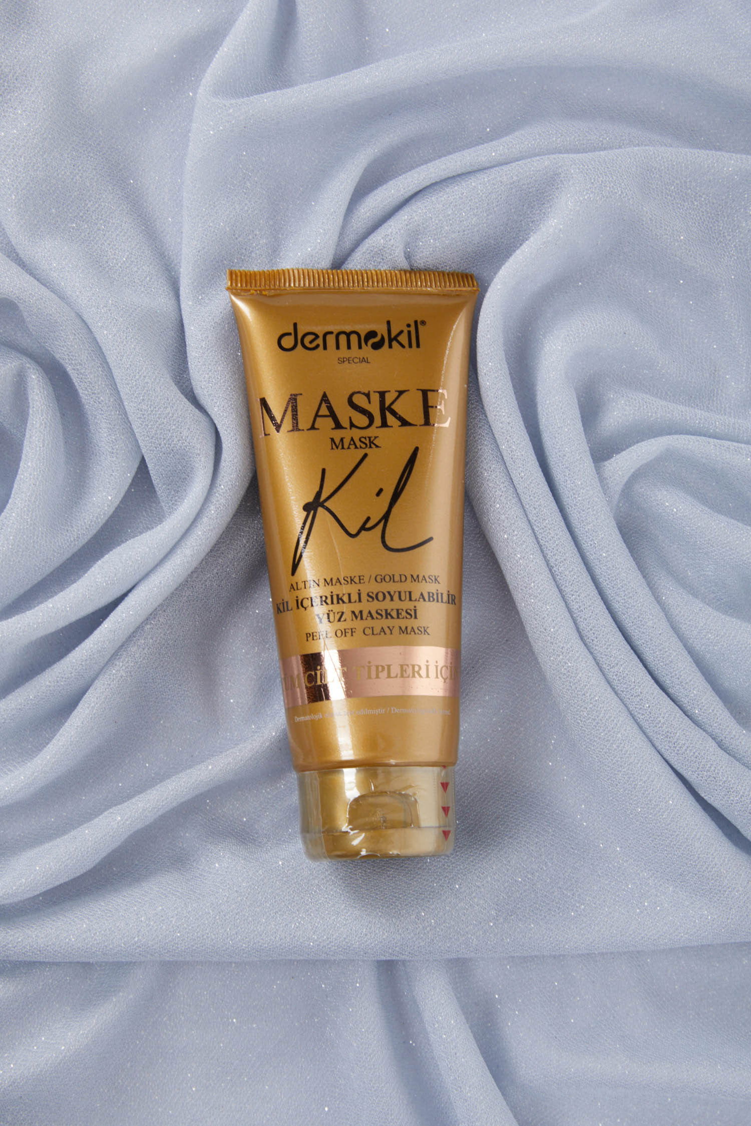 çok Renkli DERMOKIL 75 ML SOYULABILIR KIL ICERIKLI MASKE GOLD - 24548