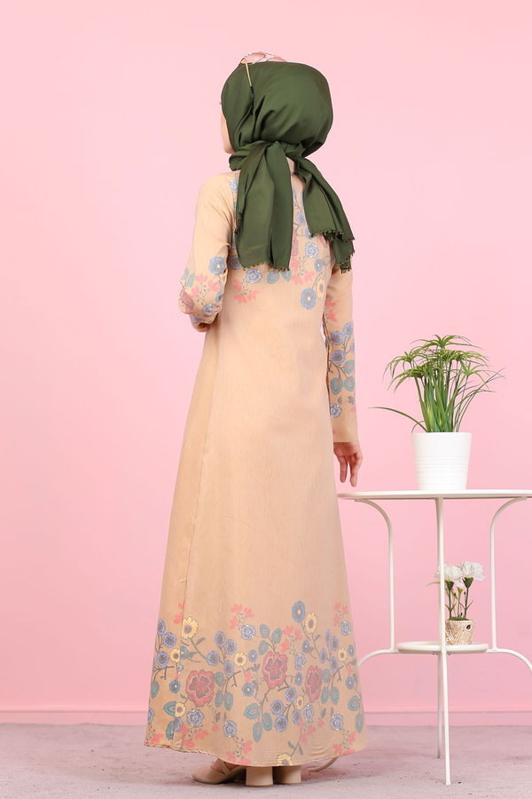 Düz Gömlek Yaka Kadın Sarı 3098 UZUN TUNIK - 3098 Sarı