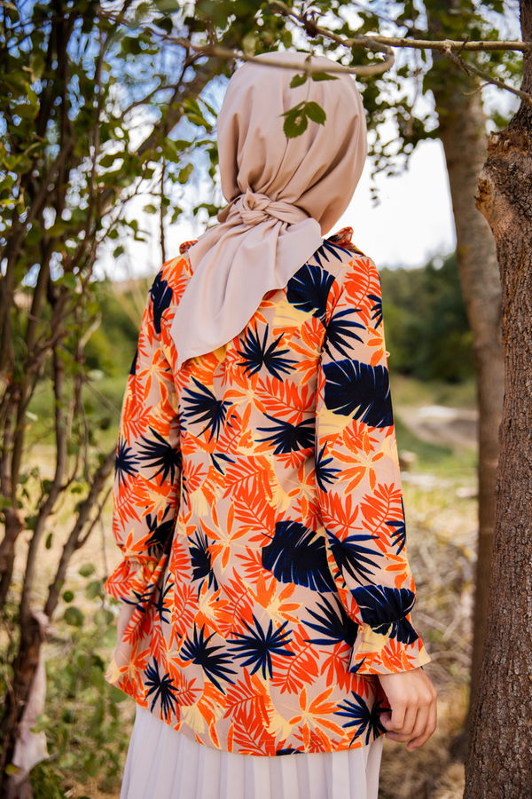 Düz Bisiklet Yaka Kadın Vizon 8590 TUNIK - 8590 VİZON