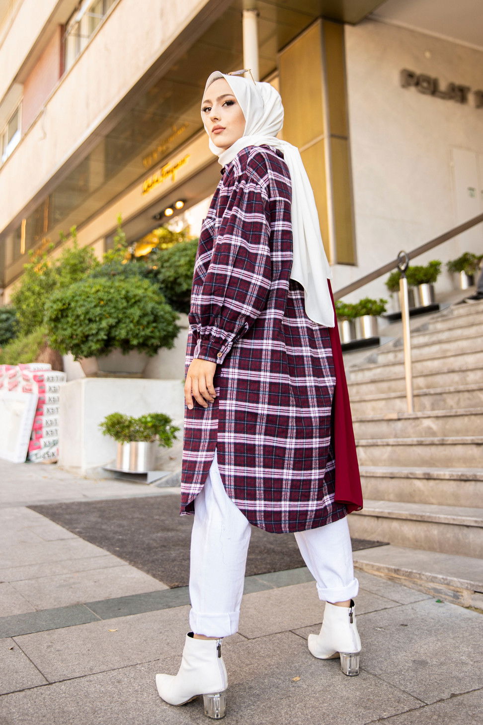 Düz Gömlek Yaka Kadın Lacivert 8623 TUNIK - Mavi - STD - 8623