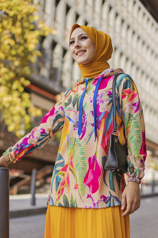 Düz Orta Kadın Bej 9106 TUNIK - 9106 BEJ