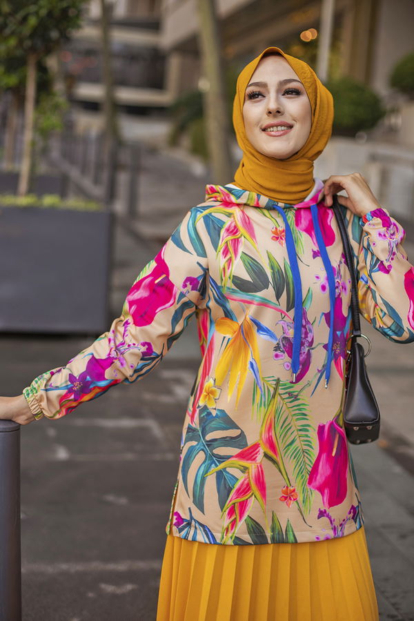 Düz Orta Kadın Bej 9106 TUNIK - 9106 BEJ