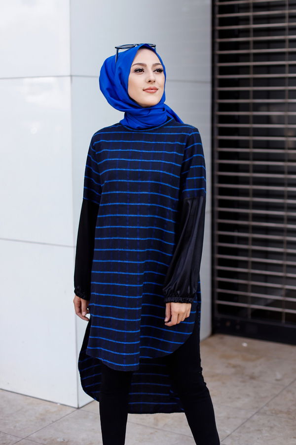 Düz Orta Kadın Siyah TUNIK - 3305 SİYAH