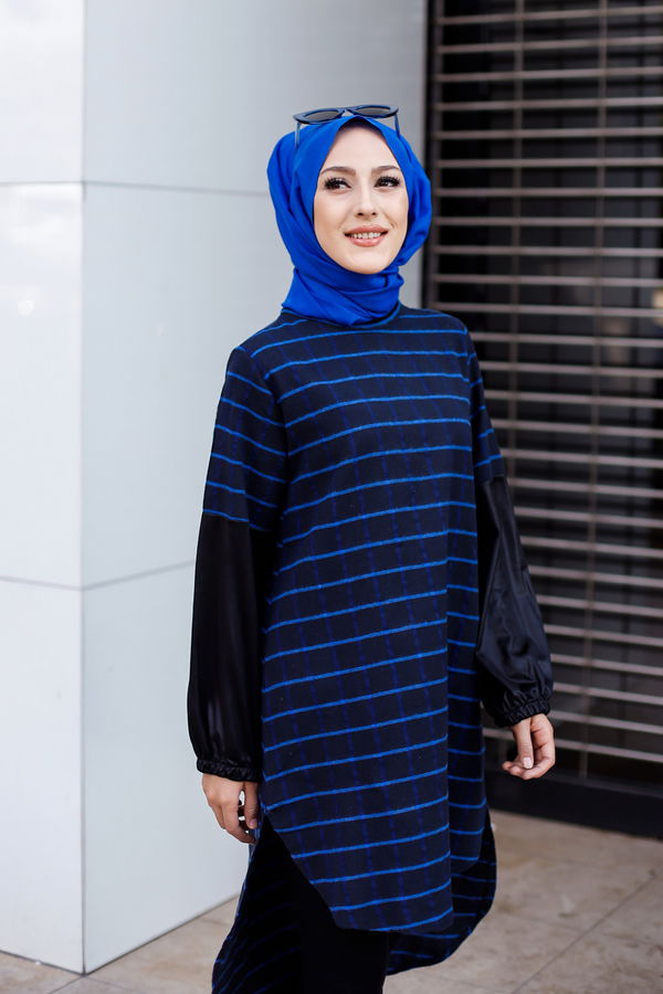Düz Orta Kadın Siyah TUNIK - 3305 SİYAH