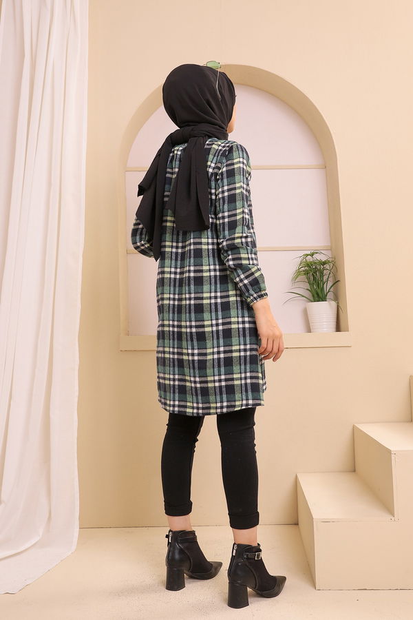 Düz Orta Kadın Lacivert TUNIK - 3311
