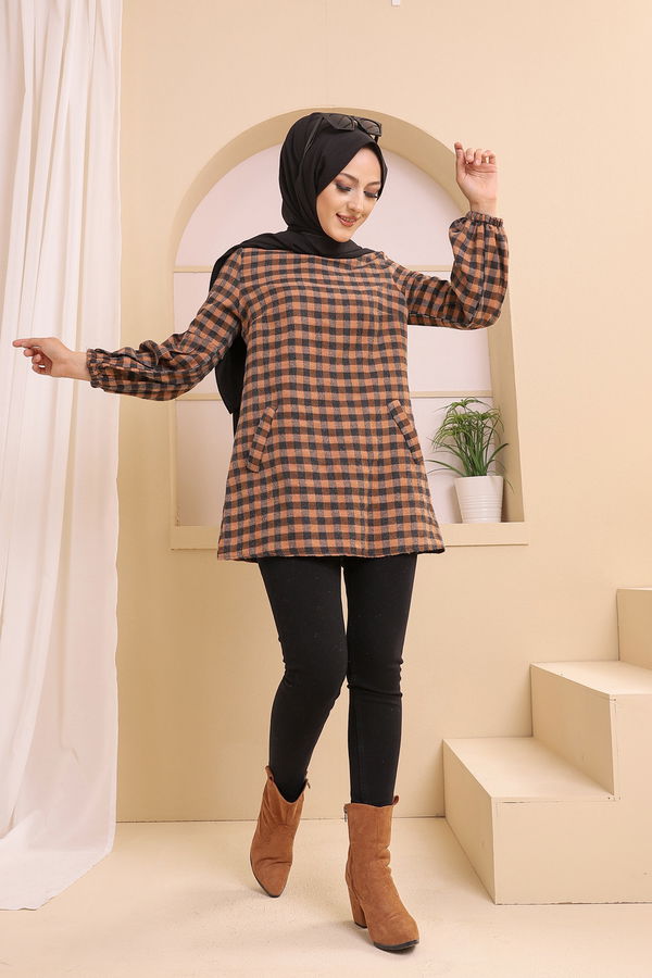Düz Orta Kadın Antrasit 3316 TUNIK - 3316 ANTRASİT
