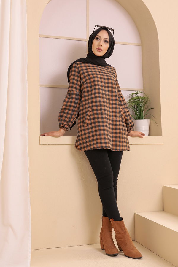 Düz Orta Kadın Antrasit 3316 TUNIK - 3316 ANTRASİT