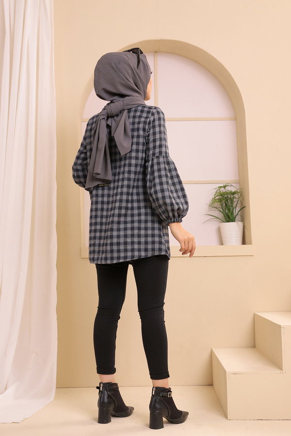 Düz Orta Kadın Lacivert 3316 TUNIK - 3316