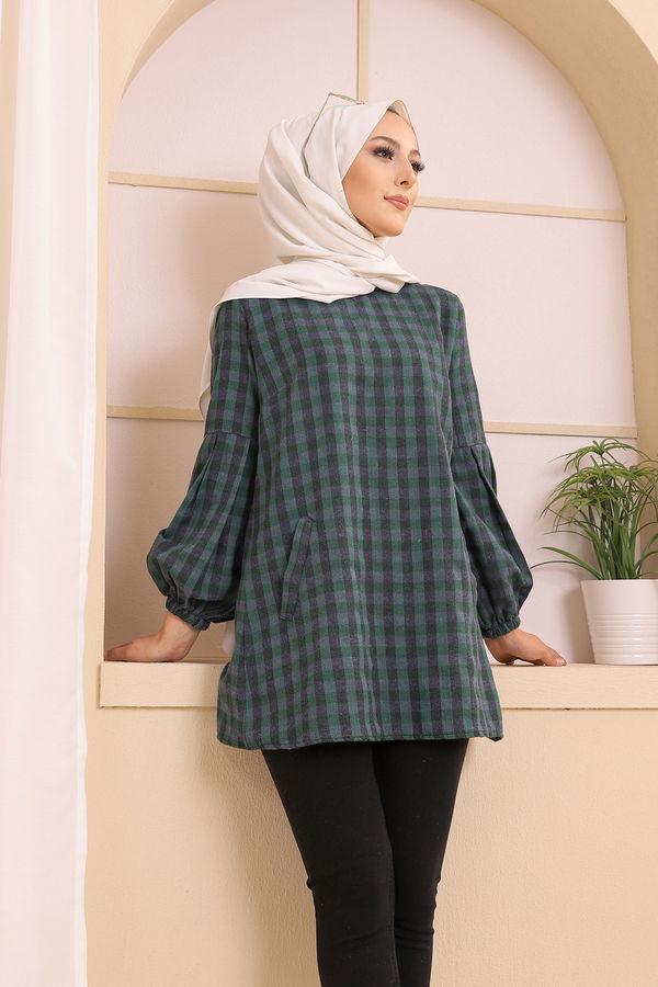 Düz Orta Kadın Lacivert 3316 TUNIK - 3316 LACİVERT
