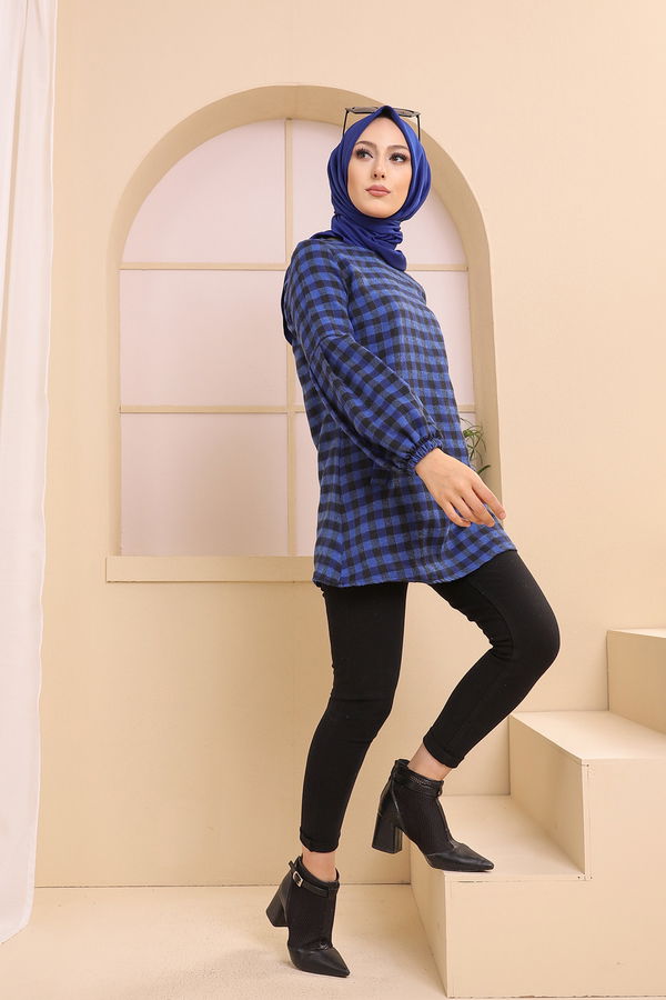 Düz Orta Kadın Siyah 3316 TUNIK - 3316