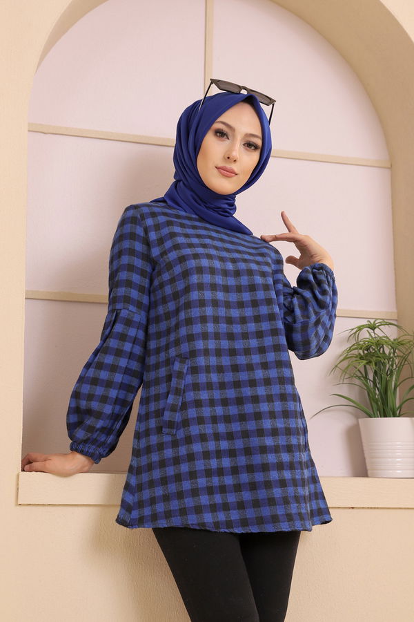 Düz Orta Kadın Siyah 3316 TUNIK - 3316