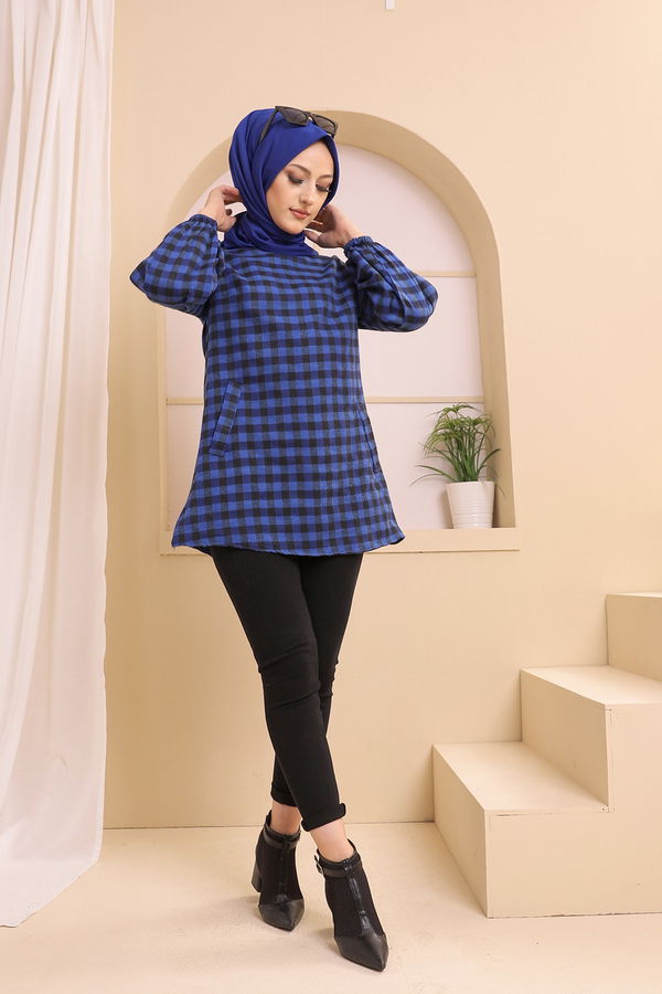 Düz Orta Kadın Siyah 3316 TUNIK - 3316