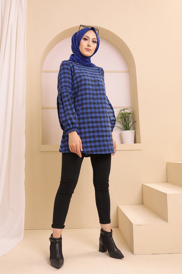 Düz Orta Kadın Siyah 3316 TUNIK - 3316