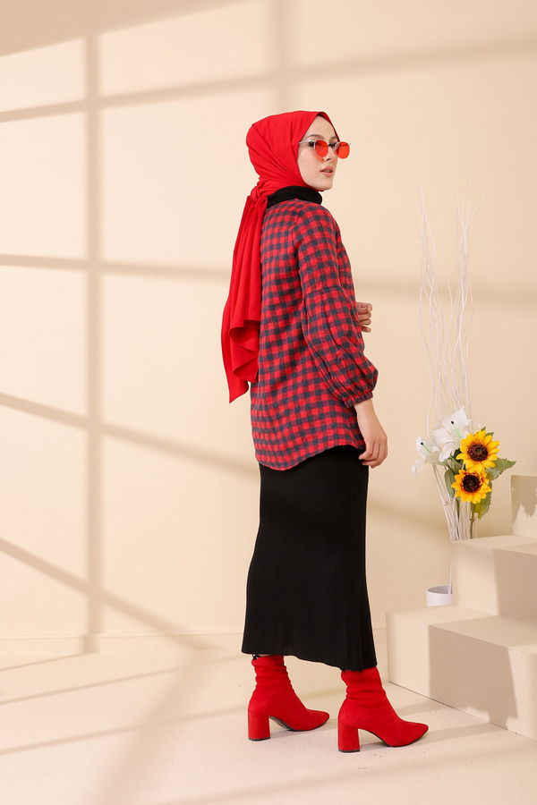 Düz Orta Kadın Lacivert 3316 TUNIK - 3316 LACİVERT