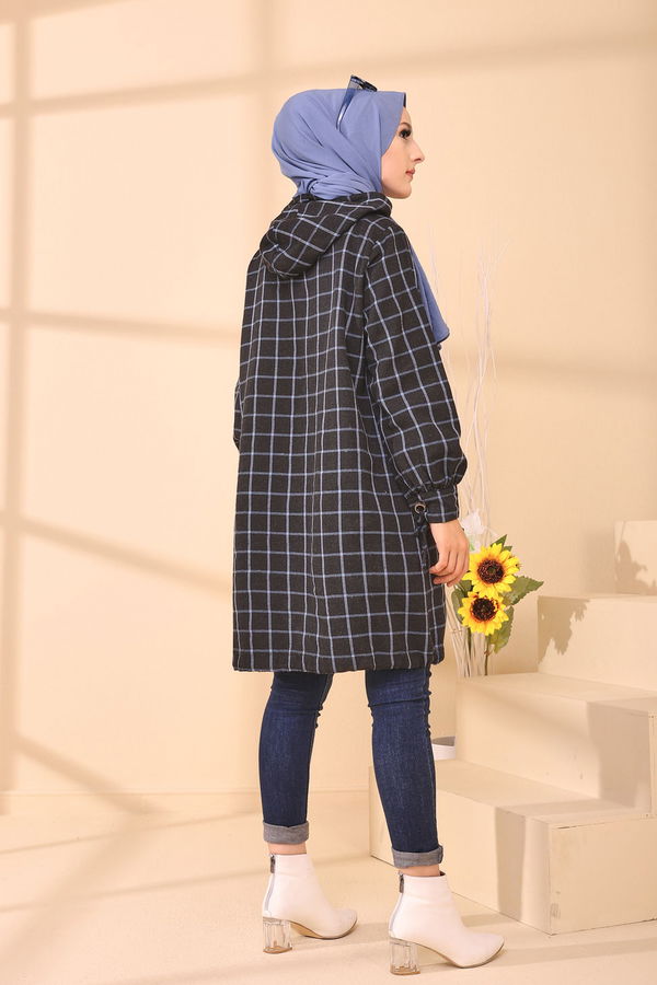 Düz Orta Kadın Mavi 3407 TUNIK - 3407