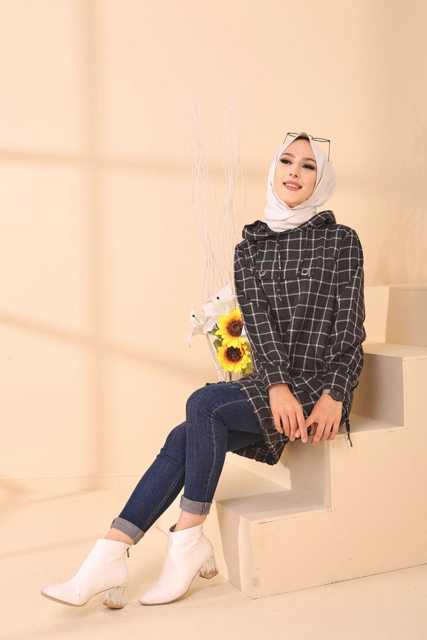 Düz Orta Kadın Ekru 3407 TUNIK - 3407 EKRU