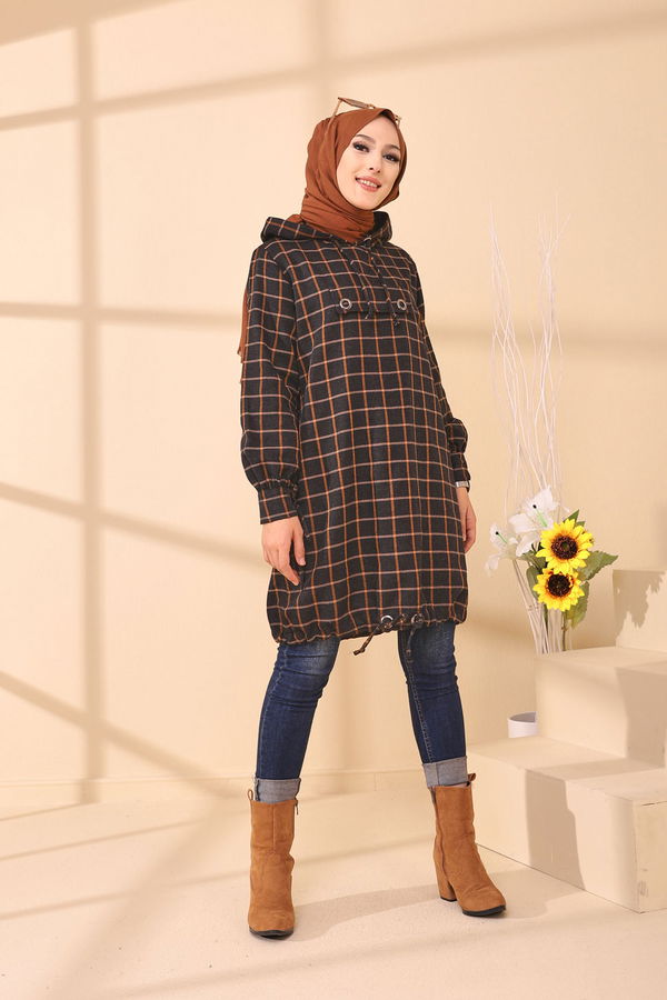 Düz Orta Kadın Taba 3407 TUNIK - 3407 TABA