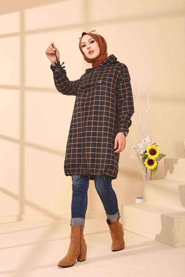 Düz Orta Kadın Taba 3407 TUNIK - 3407 TABA