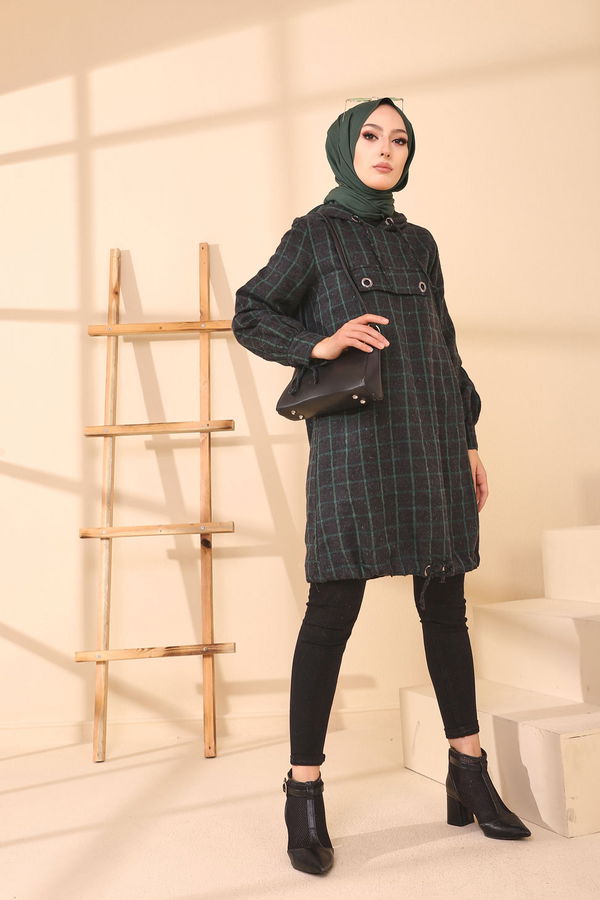 Düz Orta Kadın Yeşil 3407 TUNIK - 3407 YEŞİL