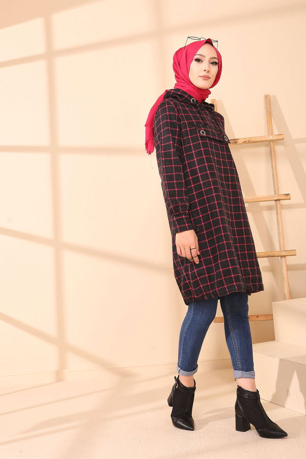 Düz Orta Kadın Fuşya 3407 TUNIK - 3407 FUŞYA