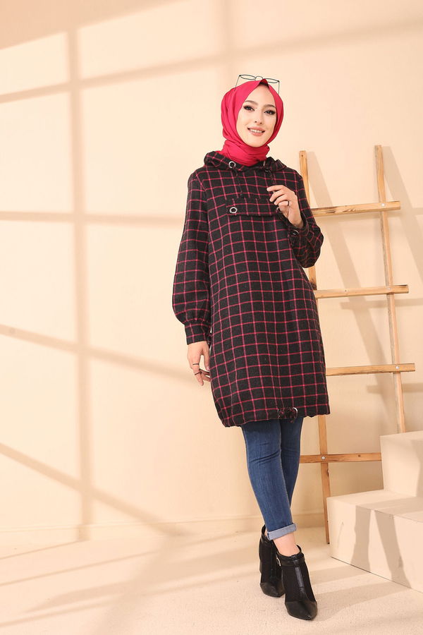 Düz Orta Kadın Fuşya 3407 TUNIK - 3407 FUŞYA