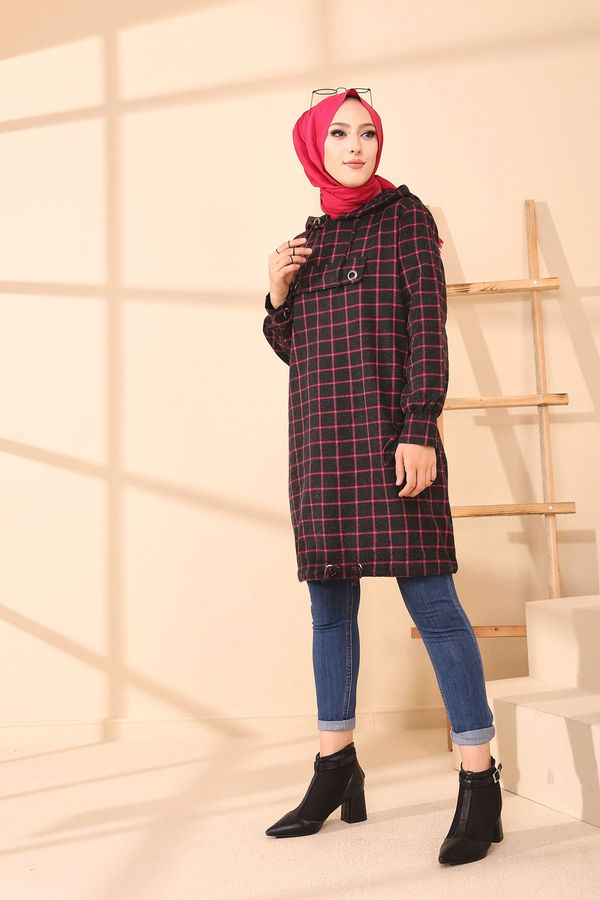 Düz Orta Kadın Fuşya 3407 TUNIK - 3407 FUŞYA