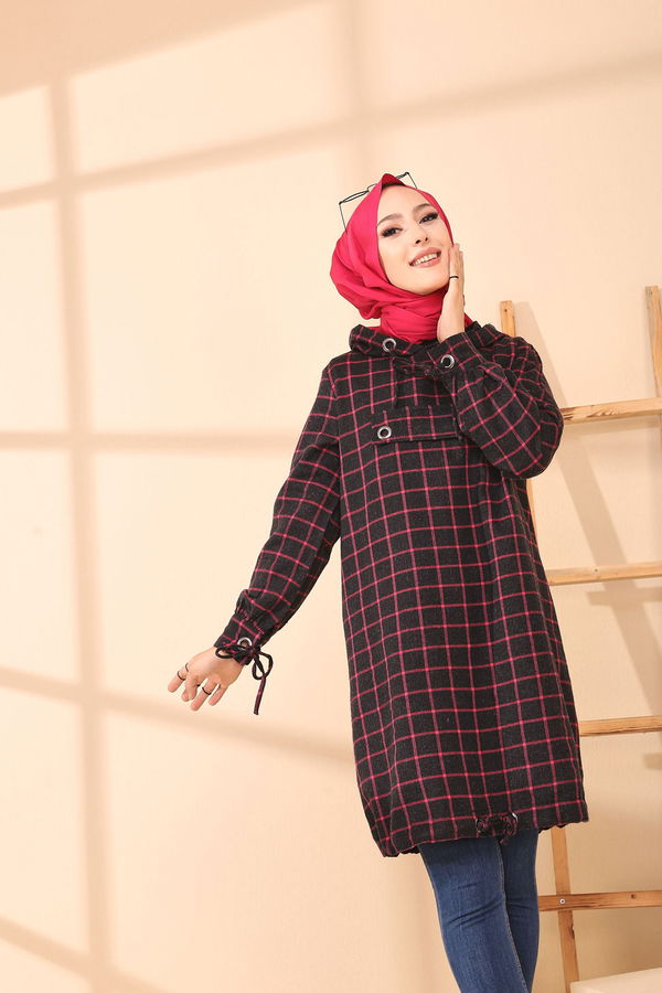Düz Orta Kadın Fuşya 3407 TUNIK - 3407 FUŞYA