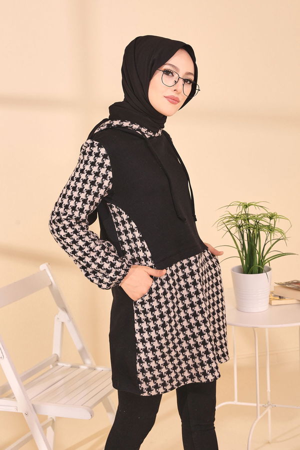 Düz Orta Kadın Ekru TUNIK - 3411 EKRU
