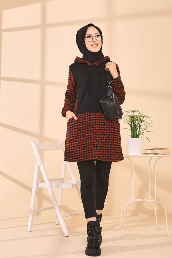 Düz Orta Kadın Kiremit TUNIK - 3411 KİREMİT