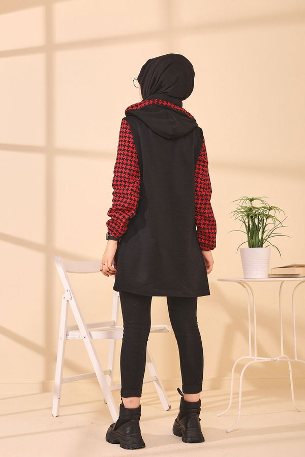 Düz Orta Kadın Kırmızı TUNIK - 3411 Kırmızı