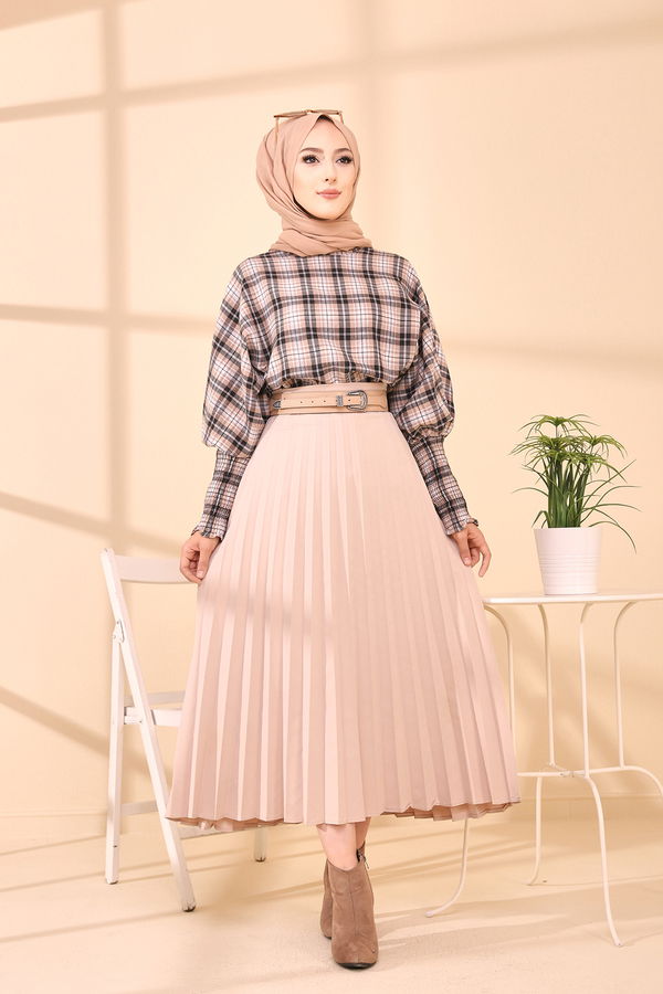 Düz Orta Kadın Siyah 3392 BLUZ - 3392 SİYAH
