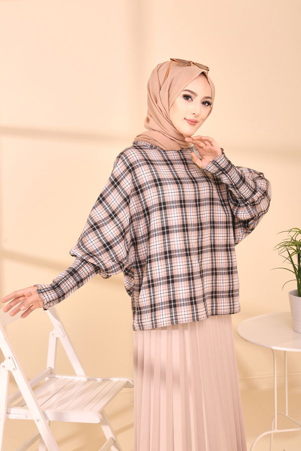 Düz Orta Kadın Siyah 3392 BLUZ - 3392 SİYAH