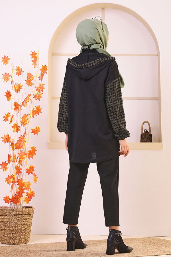 Düz Orta Kadın Haki TUNIK - 3415