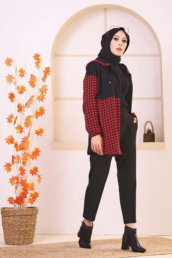 Düz Orta Kadın Bordo TUNIK - 3415 BORDO