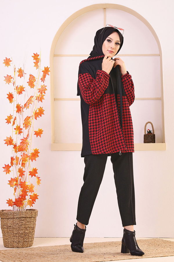 Düz Orta Kadın Bordo TUNIK - 3415 BORDO