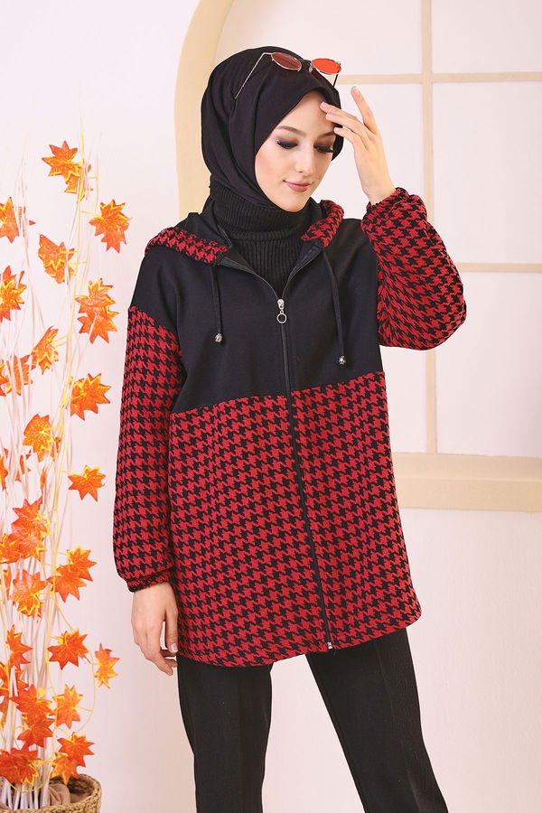 Düz Orta Kadın Bordo TUNIK - 3415 BORDO