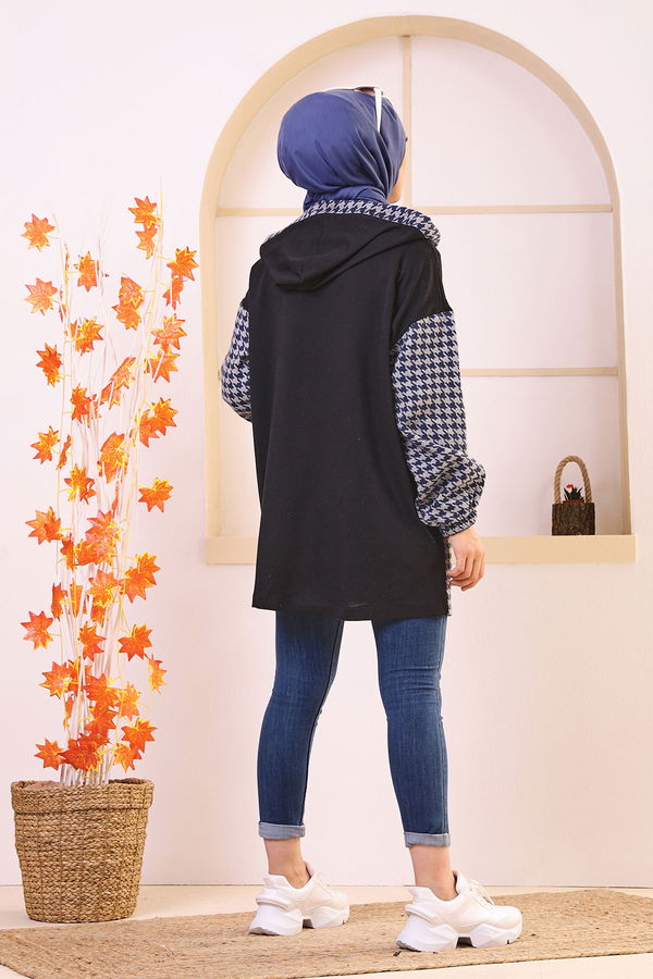 Düz Orta Kadın Lacivert TUNIK - 3415 LACİVERT