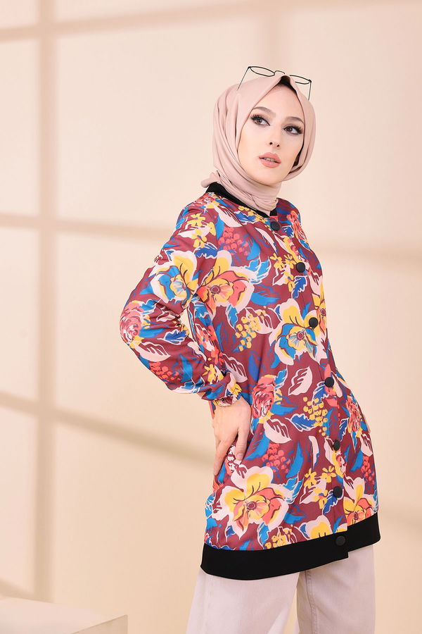 Düz Orta Kadın Mürdüm 9117 TUNIK - 9117 MÜRDÜM