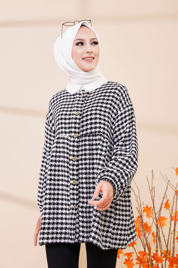 Düz Bisiklet Yaka Kadın Ekru 13375 TUNIK - 13375
