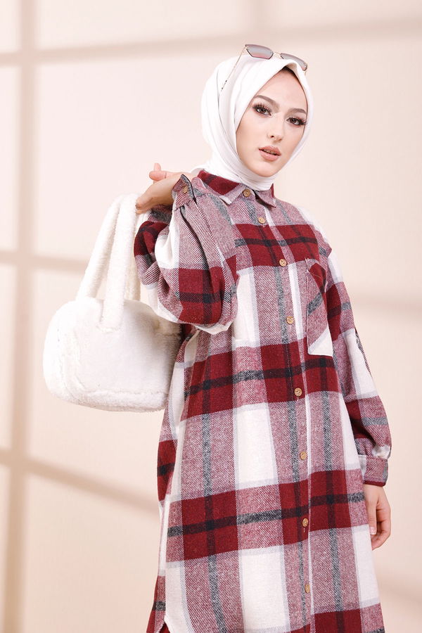 Düz Orta Kadın Bordo Kase Kaban D1 SARI - 8636 - 8636