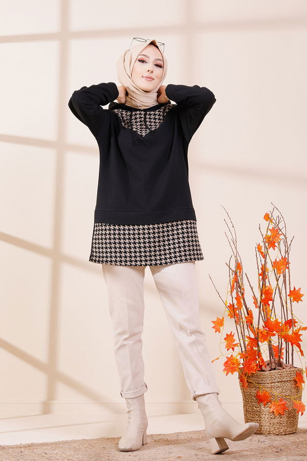 Düz Orta Kadın Vizon 3398 TUNIK - 3398
