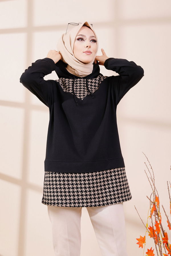 Düz Orta Kadın Vizon 3398 TUNIK - 3398